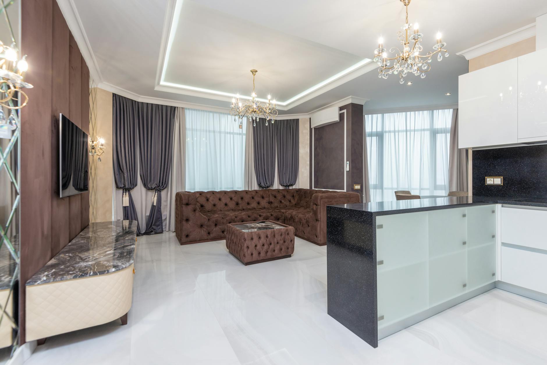 Interior de apartamento de luxo adquirido por consorcio imobiliario